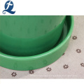 New design round shape green ceramic garden flower pot